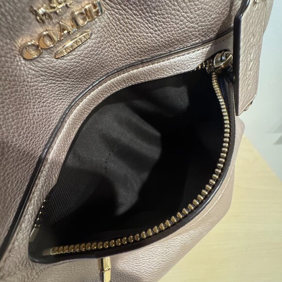 ✨ Coach Taylor Tote | Pink Metallic Pebble Leather ✨ - Picture 11 of 12